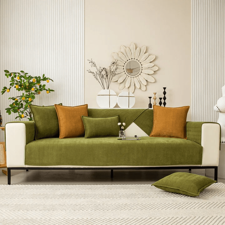 Ultra-smooth sofa cover - non-slip couch protector