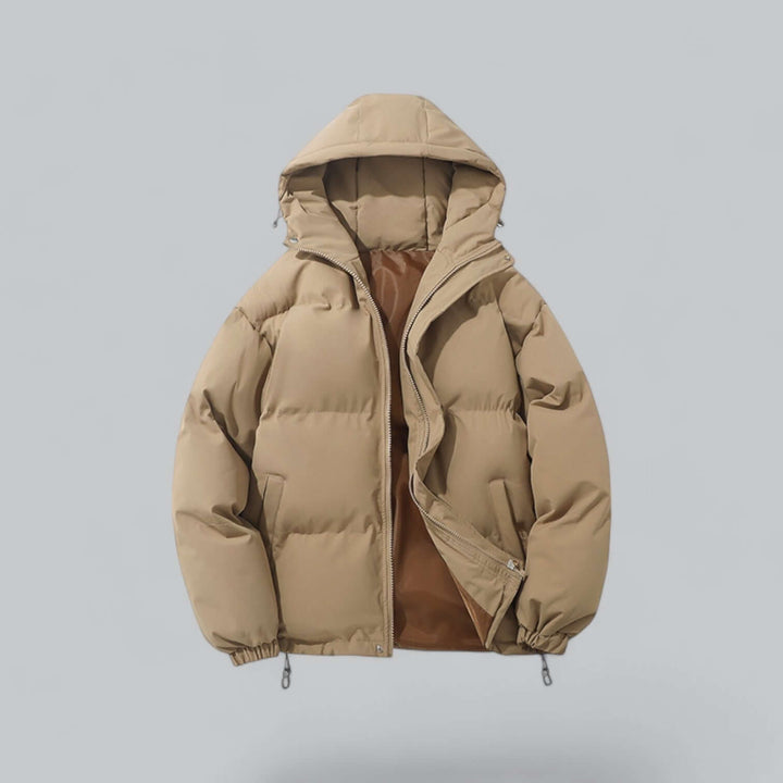 Warm Men's Winter Parka with Adjustable Hood