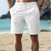 Alexander | Men's Linen Casual Shorts Flat Front Summer Chino