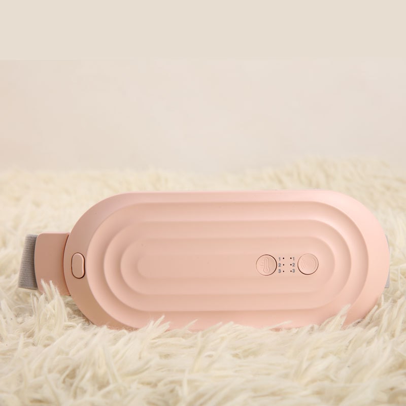 Menstrual Heating Pad for Cramps Vibrating Massage Electric Waist Belt and Digital Display