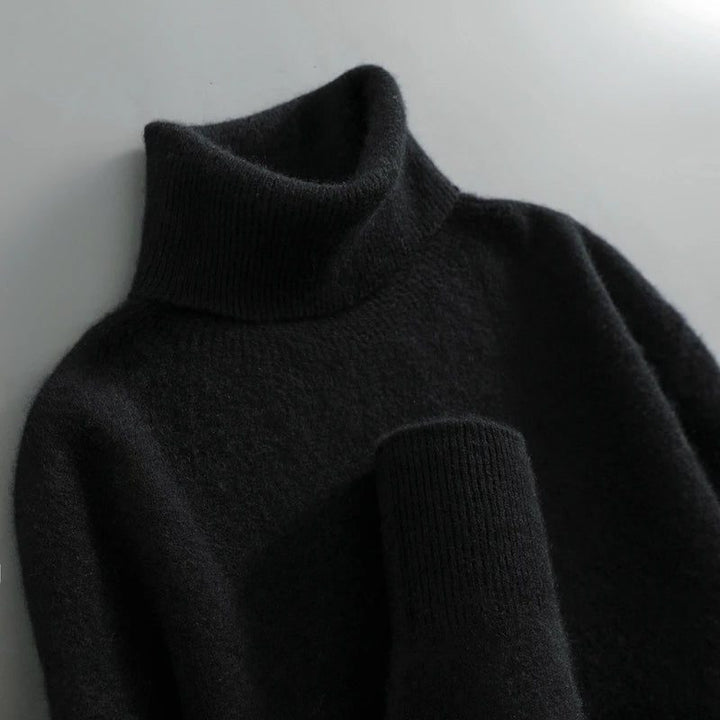 Merino Wool Turtleneck Sweater for Women