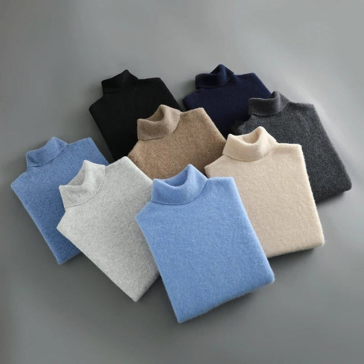 Merino Wool Turtleneck Sweater for Women