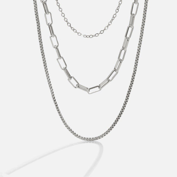 Elegant silver lightning bolt necklace with subtle details