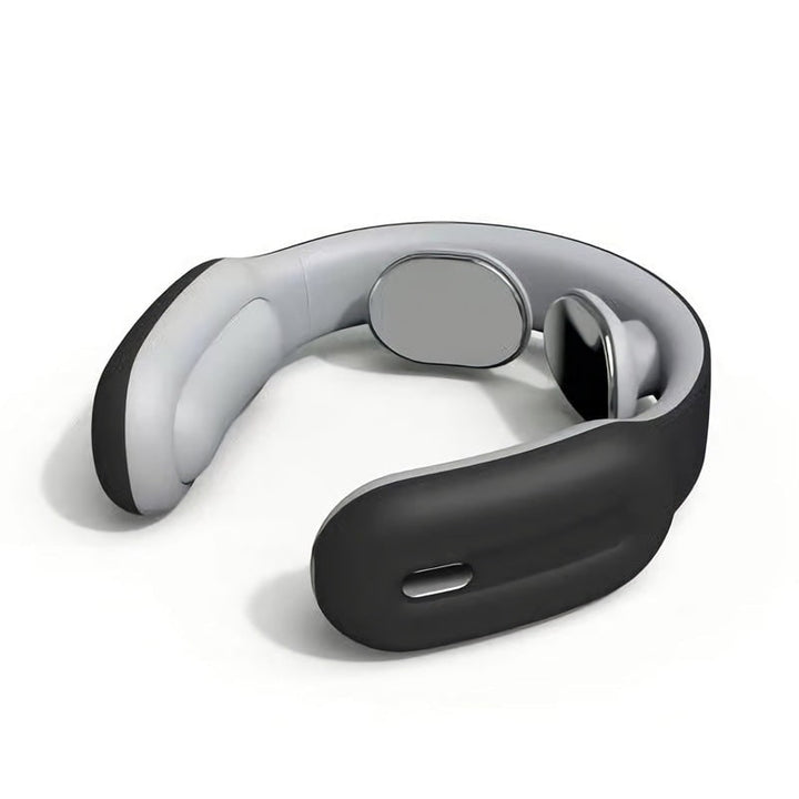 Neck Massager with Heat and Shoulder Trapezius Muscle Relief Wireless Electric Pulse Device