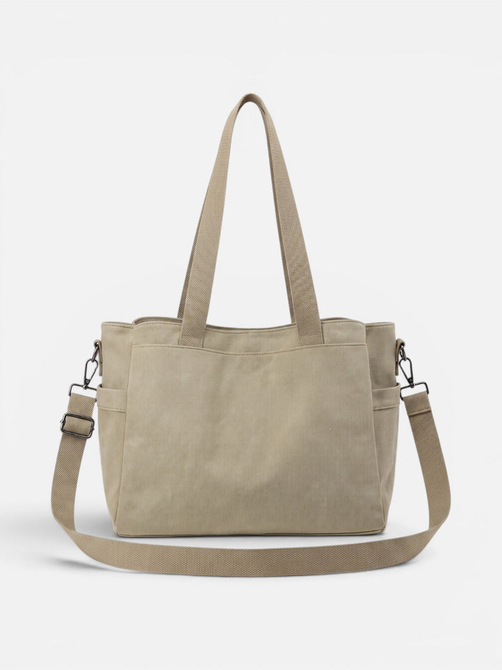 Women's Convertible Canvas Tote Bag with Crossbody Strap