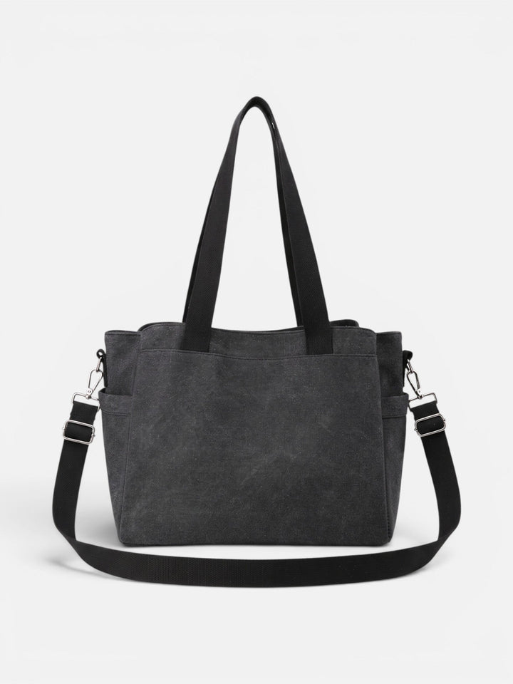 Women's Convertible Canvas Tote Bag with Crossbody Strap