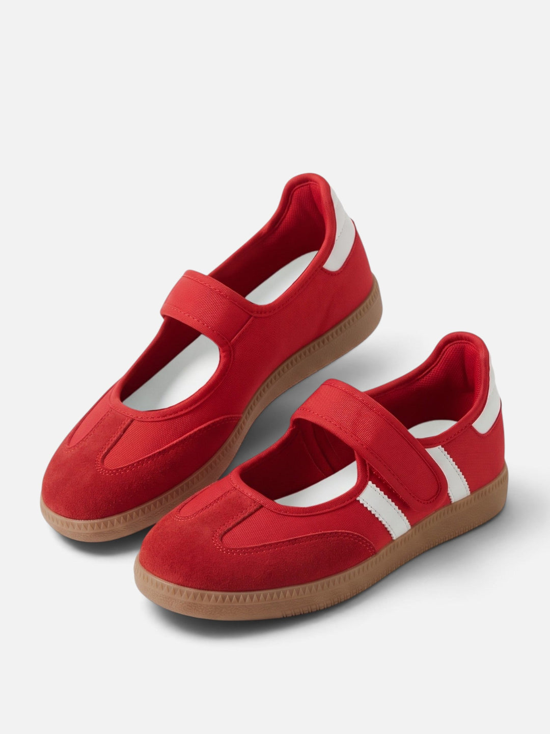 Women's Mary Jane Sneakers with Contrast Stripes