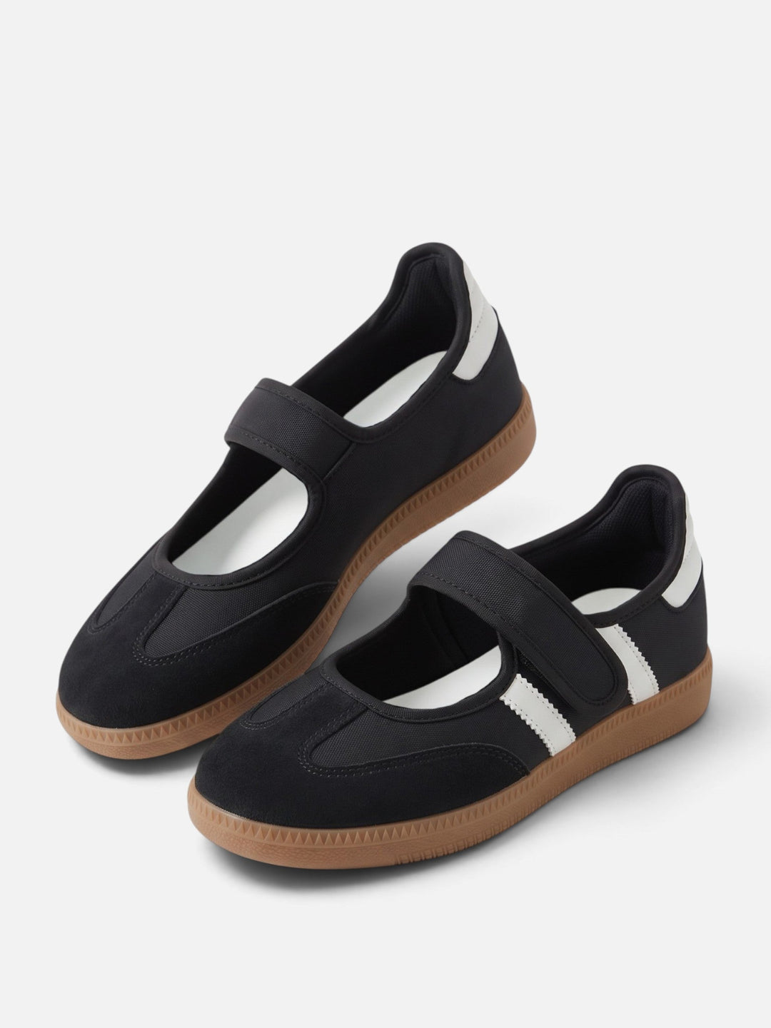 Women's Mary Jane Sneakers with Contrast Stripes
