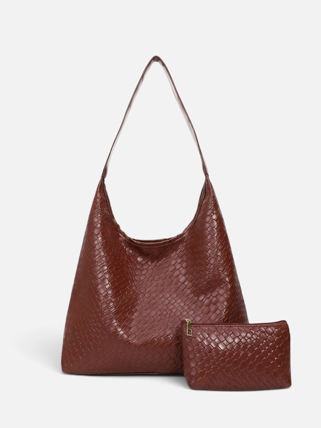 Women's Woven Hobo Bag with Pouch