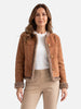 Women's Button-Up Shearling Jacket