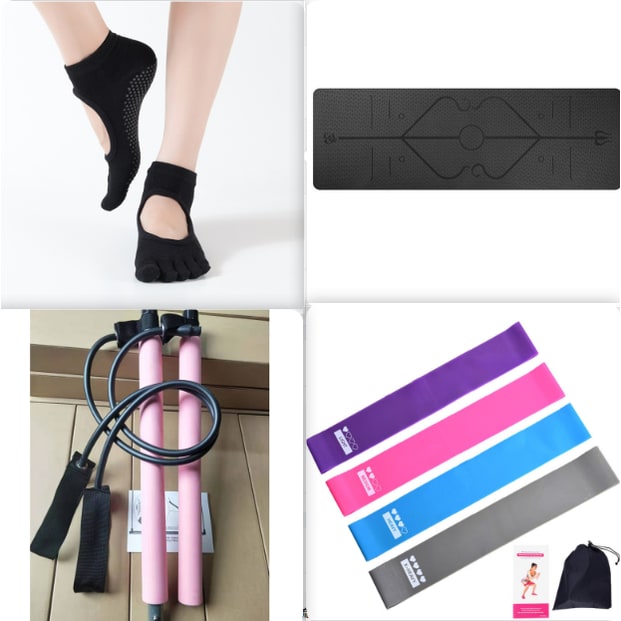 Non Slip Tpe Yoga Mat with Thick Cushioning and Body Alignment Lines for Exercise Foam