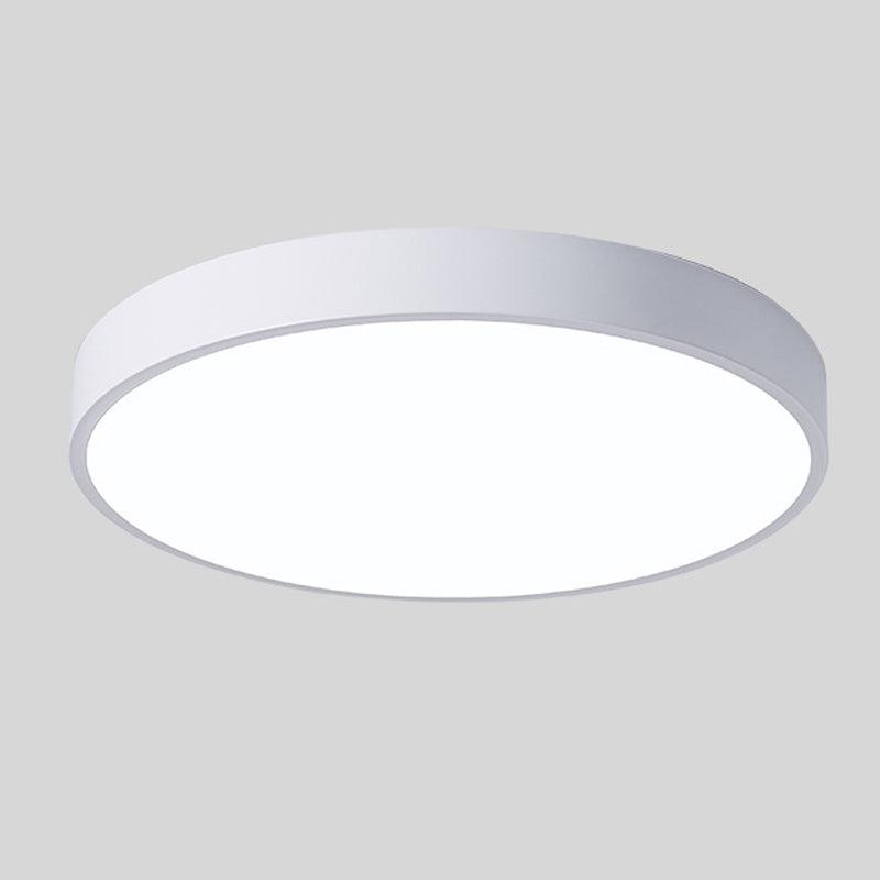 Scandinavian LED Ceiling Light in Macaron Shape with Wooden Accent for Living Room or Bedroom