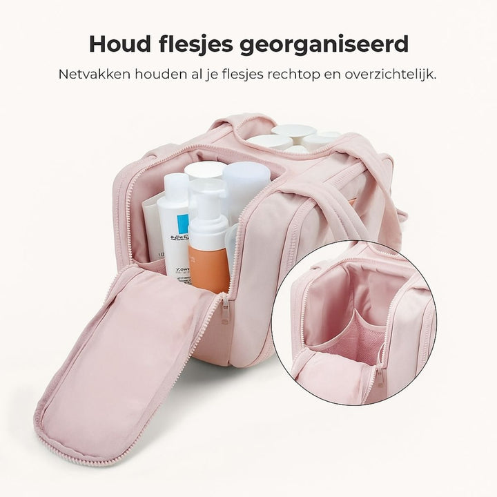 Smart wash bag - pack light, arrive fresh