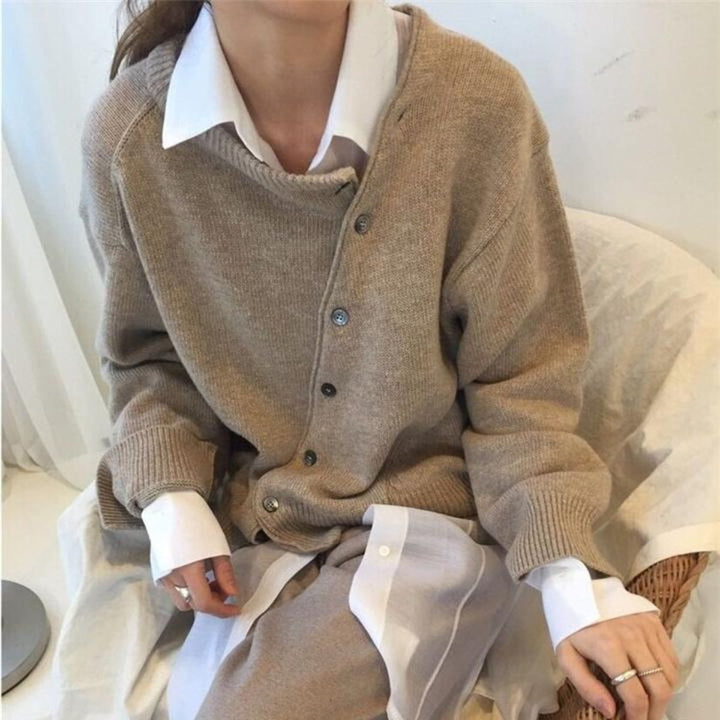 Soft fine wool Wrap Cardigan Effortless Elegance with Luxurious Warmth