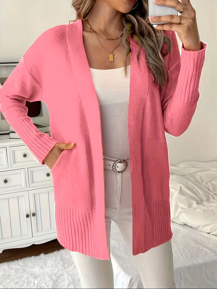 Open Front Long Cardigan for Women