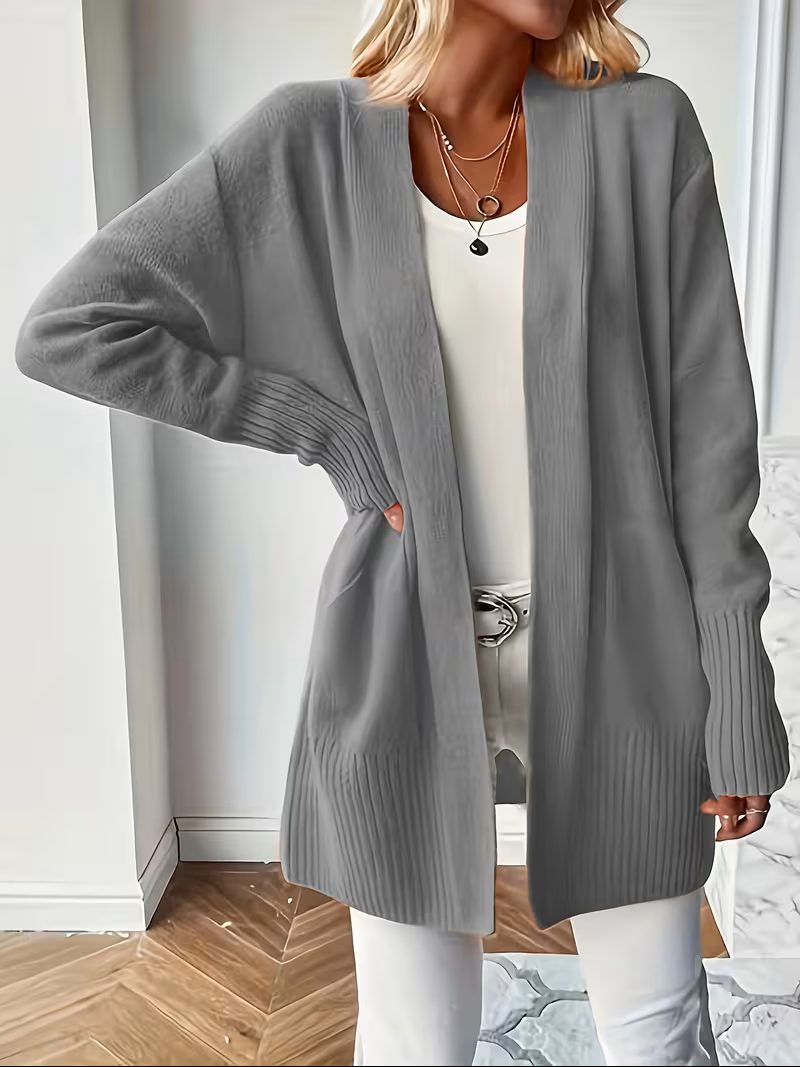 Open Front Long Cardigan for Women