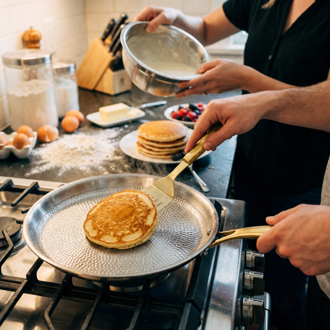 Hand-Hammered Titanium Crêpe Pan - Limited Edition