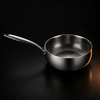 Hand-hammered titanium sauté pan, PFAS-free