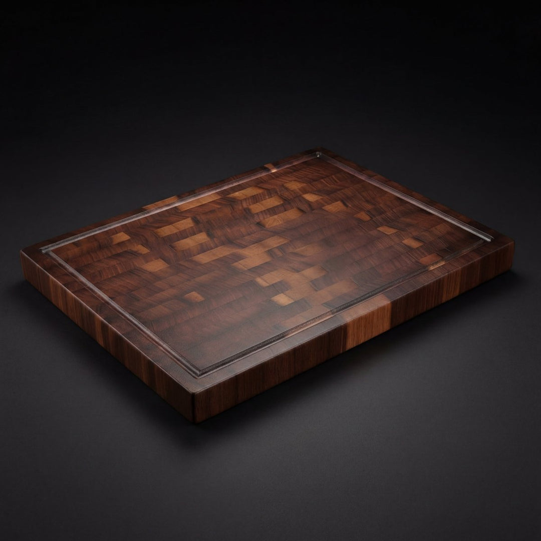 Solid walnut chopping board - PFAS-free