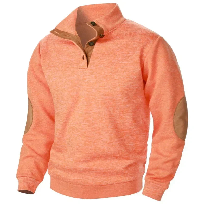 Men's V-Neck Sweatshirt for Outdoor &amp; Casual Style