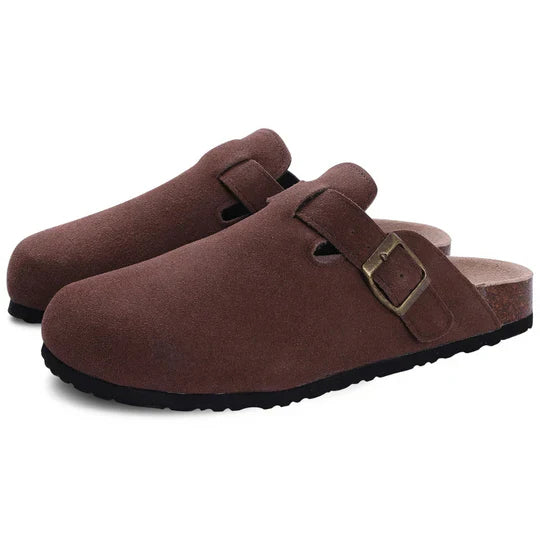 Women's  Suede Cork Slippers