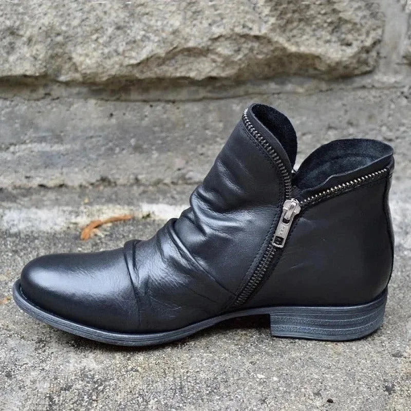 Supportive Slip-On Ankle Boots