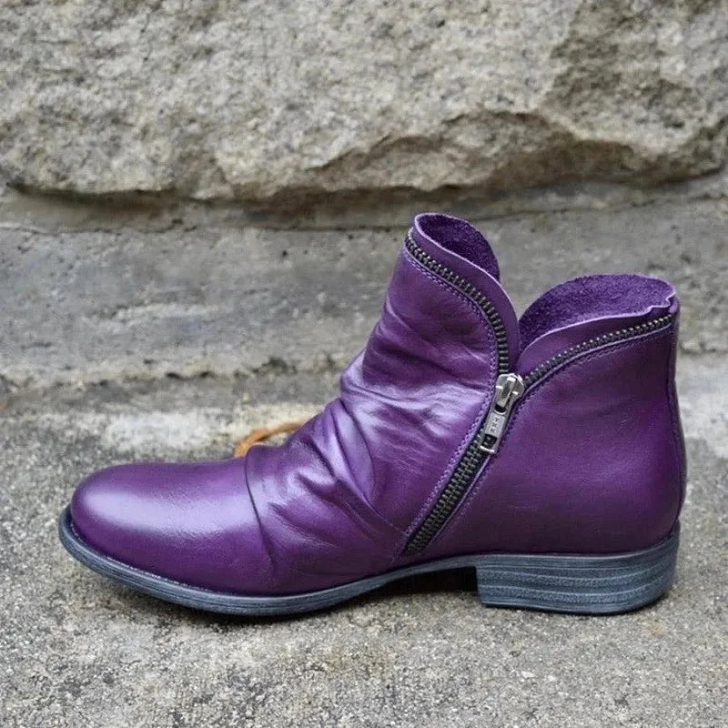 Supportive Slip-On Ankle Boots