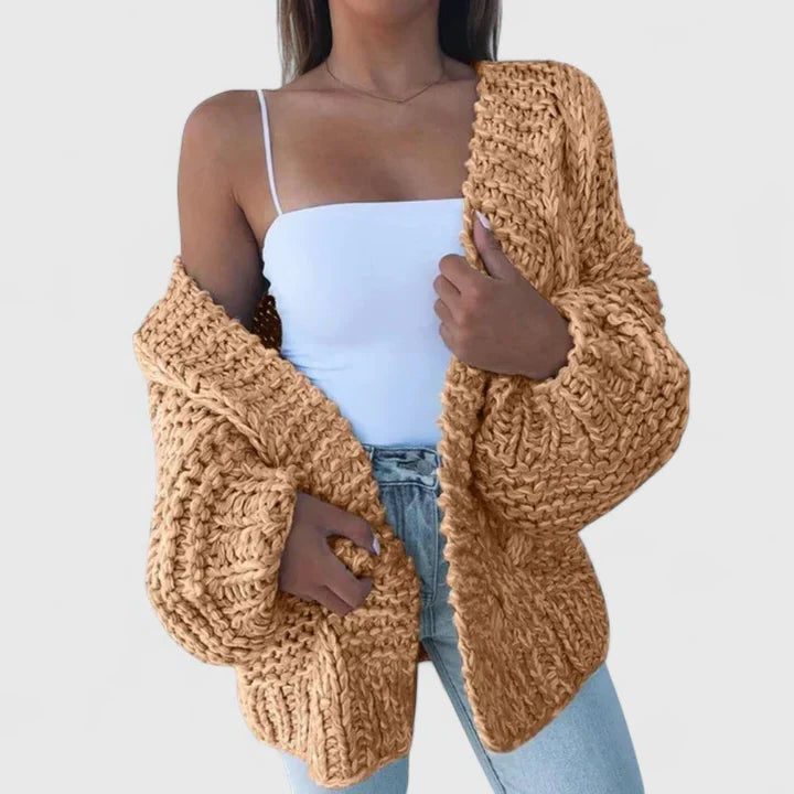 Chunky Knit Oversized Cardigan for Women