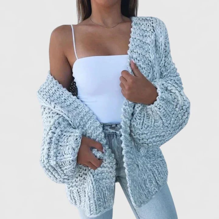 Chunky Knit Oversized Cardigan for Women