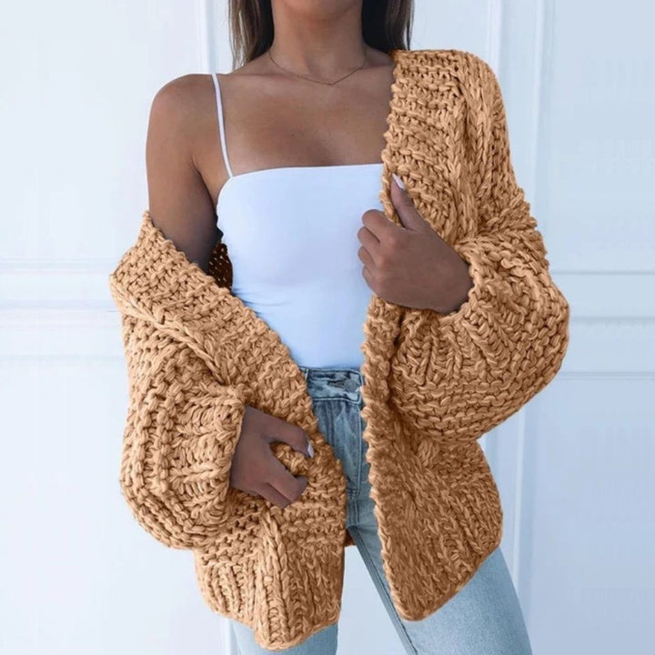 Chunky Knit Oversized Cardigan for Women