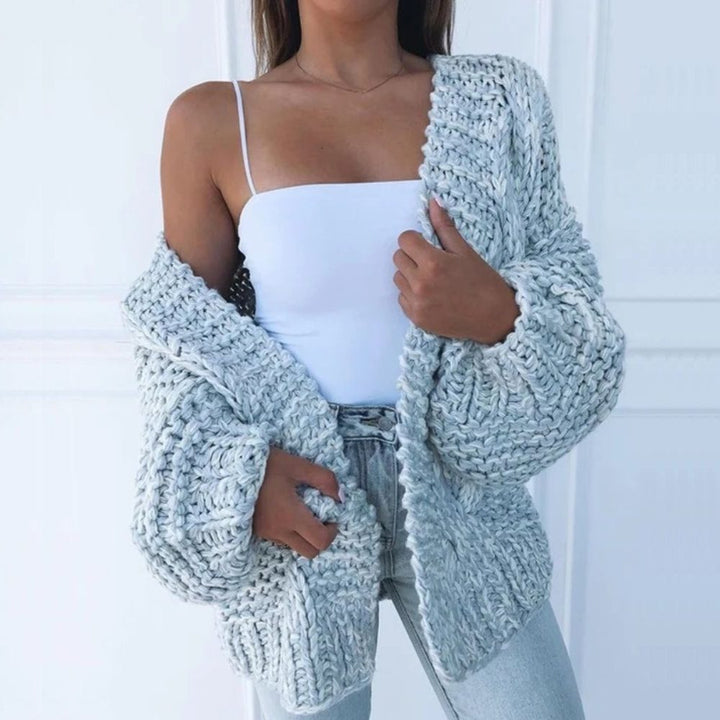 Chunky Knit Oversized Cardigan for Women