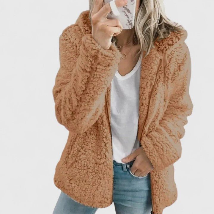 Oversized Teddy Fleece Jacket for Women