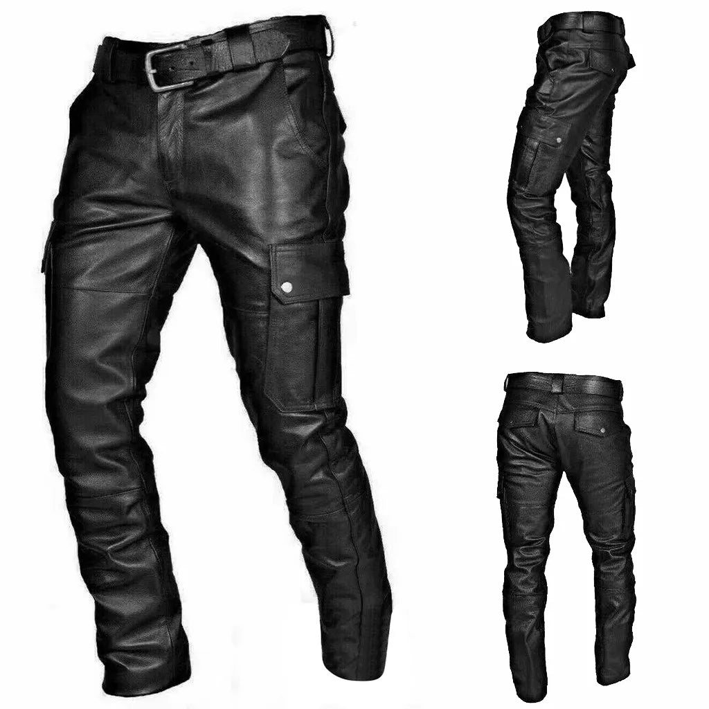 Men's Leather Biker-Style Pants – RoadVance