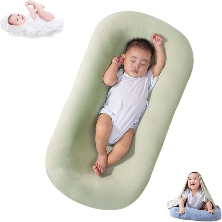 Baby Lounger Pillow - Soft Cotton | Nest for Babies 0-24 Months