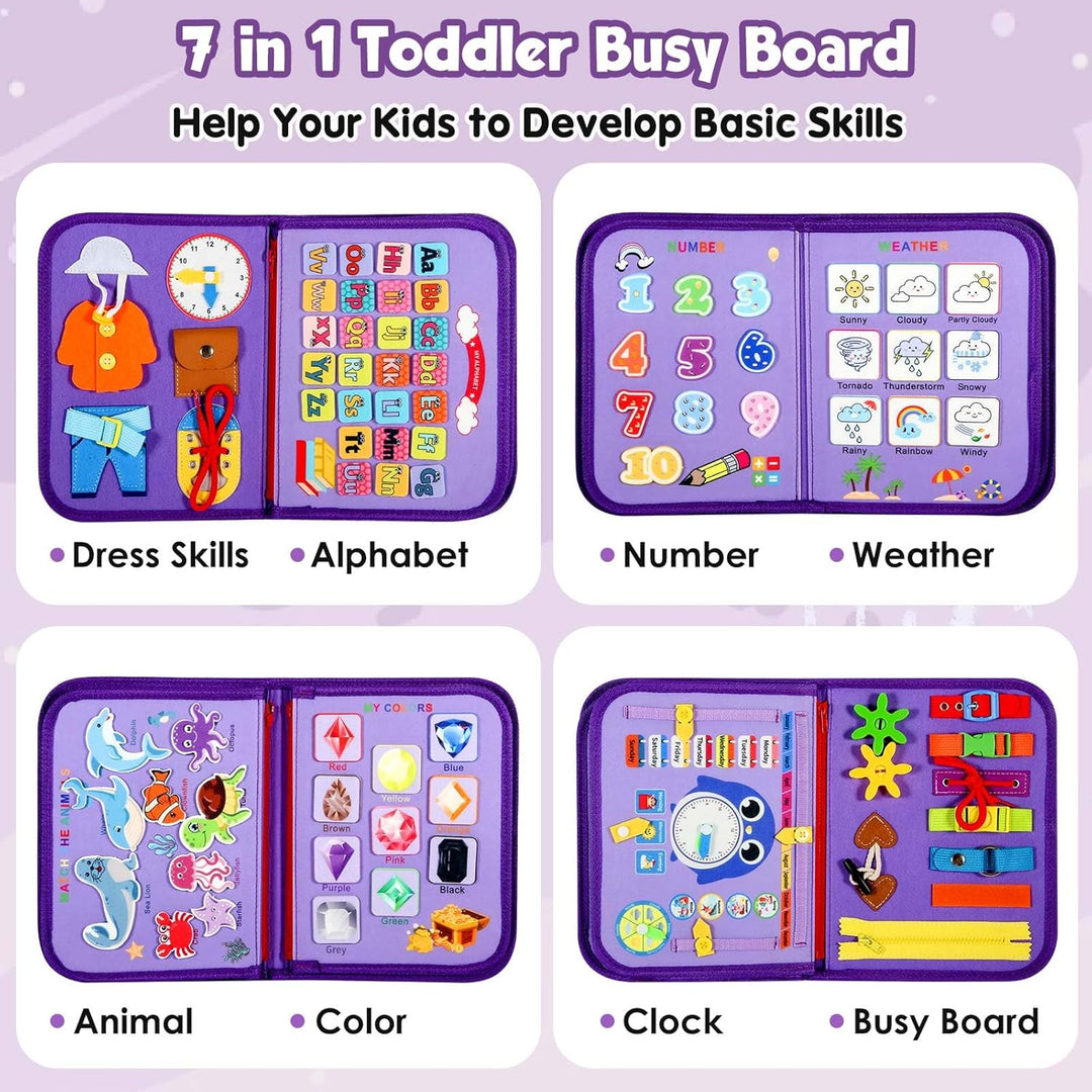 Montessori Busy Board Toy for Children - Educational