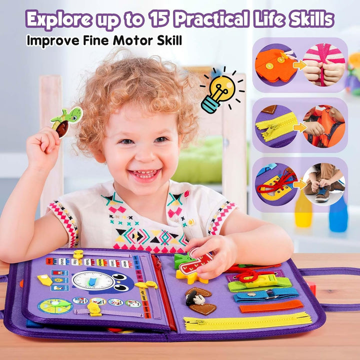 Montessori Busy Board Toy for Children - Educational