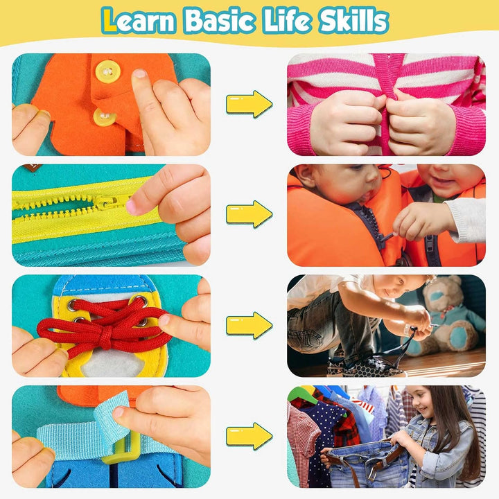 Montessori Busy Board Toy for Children - Educational