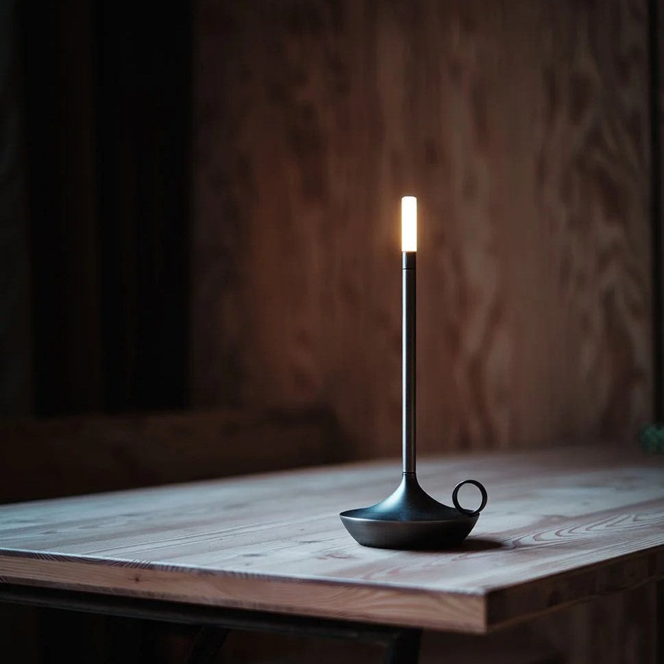LumaGlow Dimmable LED Candle Lamp – Elegant and Cordless with Long Battery Life