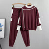Evelyn | Plus Size Women's Tracksuit Set Two Piece Sweater Pants