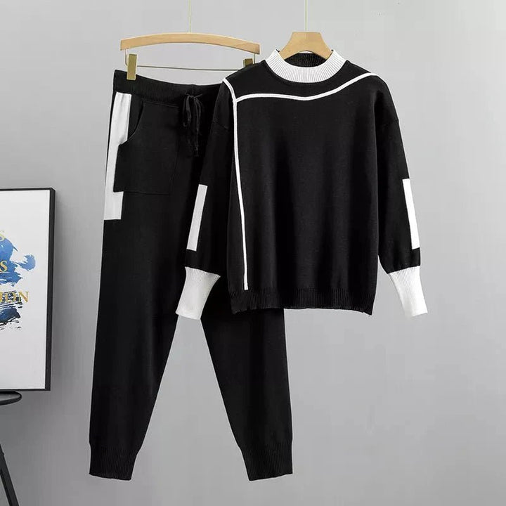Evelyn | Plus Size Women's Tracksuit Set Two Piece Sweater Pants