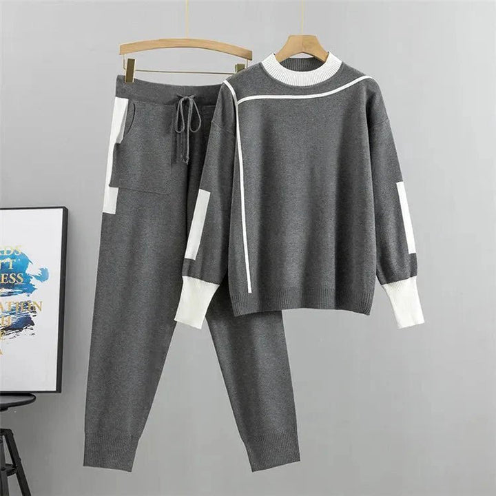 Evelyn | Plus Size Women's Tracksuit Set Two Piece Sweater Pants