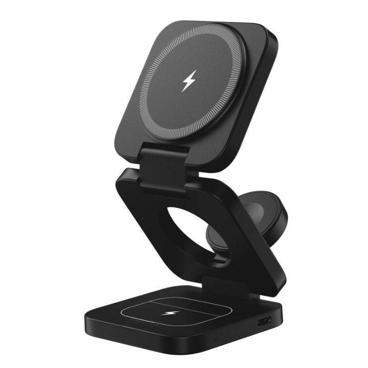 3-in-1 Foldable Magnetic Wireless Charging Station - Qi2