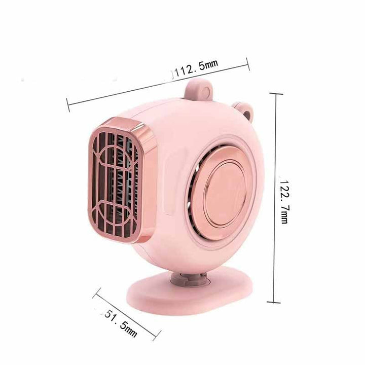 Portable Car Heater with 12 Volt Automotive Plug in Defroster Fan and Rotary Holder 12v