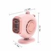 Portable Car Heater with 12 Volt Automotive Plug in Defroster Fan and Rotary Holder 12v