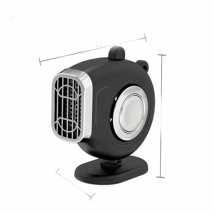 Portable Car Heater with 12 Volt Automotive Plug in Defroster Fan and Rotary Holder 12v