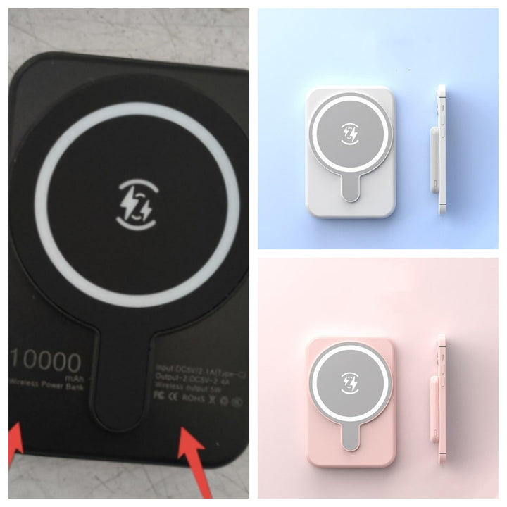 Portable Magnetic Fast Charging Power Bank with 10000mah Wireless and Slim Design Phone