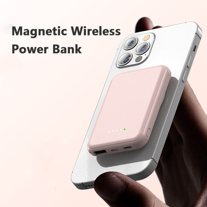 Portable Magnetic Fast Charging Power Bank with 10000mah Wireless and Slim Design Phone
