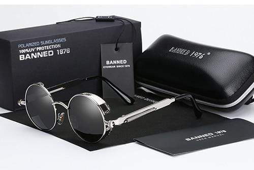 Round Retro Steampunk Polarised Sunglasses – Argo