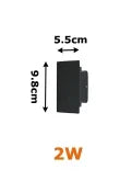 Modern Outdoor Lamp – Up/Down LED Wall Light, Waterproof, Vertical Design