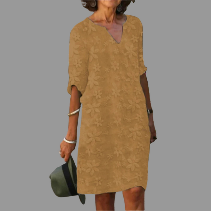 Women’s Midi Dress – Modern Style with Floral Design